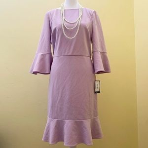 NWT Nine West Light Purple Ruffle Dress